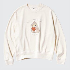 Uniqlo Mofusand Sweater Teddy Meow in Off White
